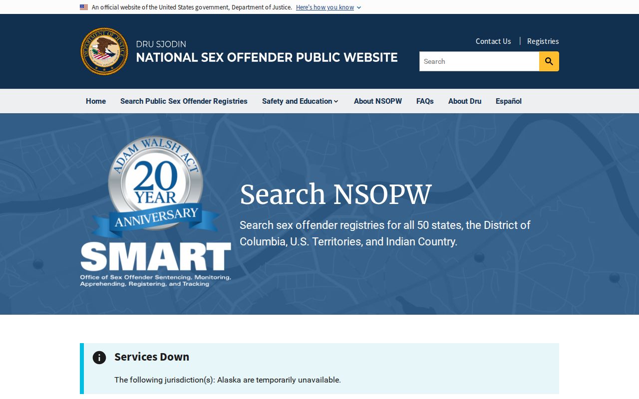 National registry supplement for a Cherokee County sex offender search