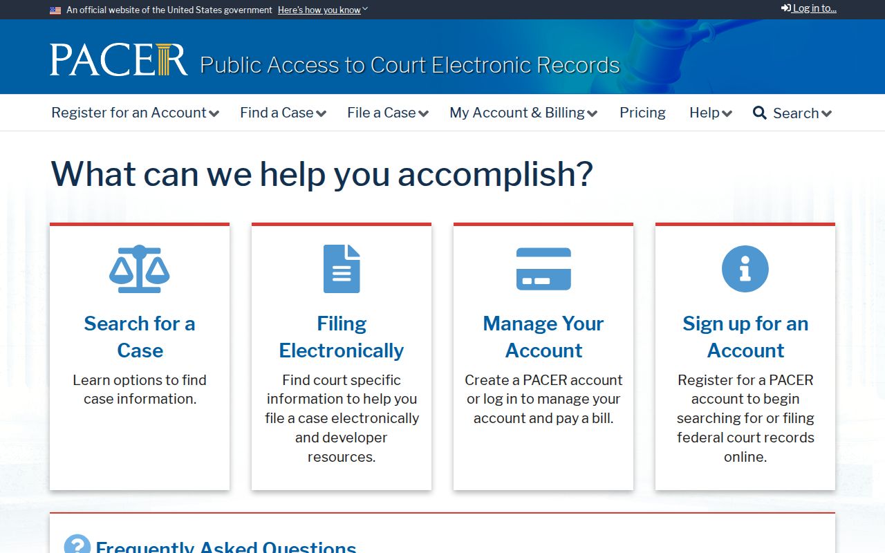 Cherokee County criminal history federal PACER court search