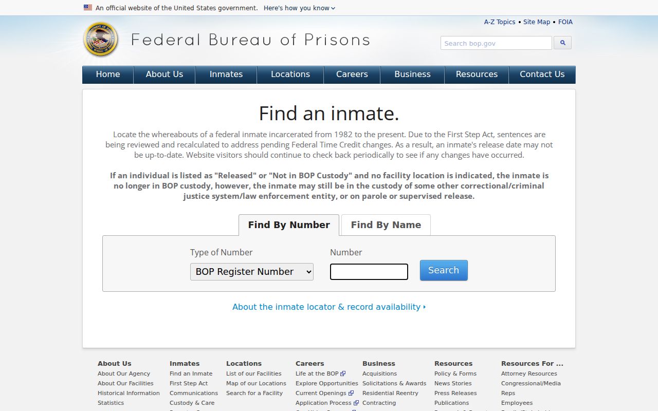 Cherokee County criminal history federal inmate locator