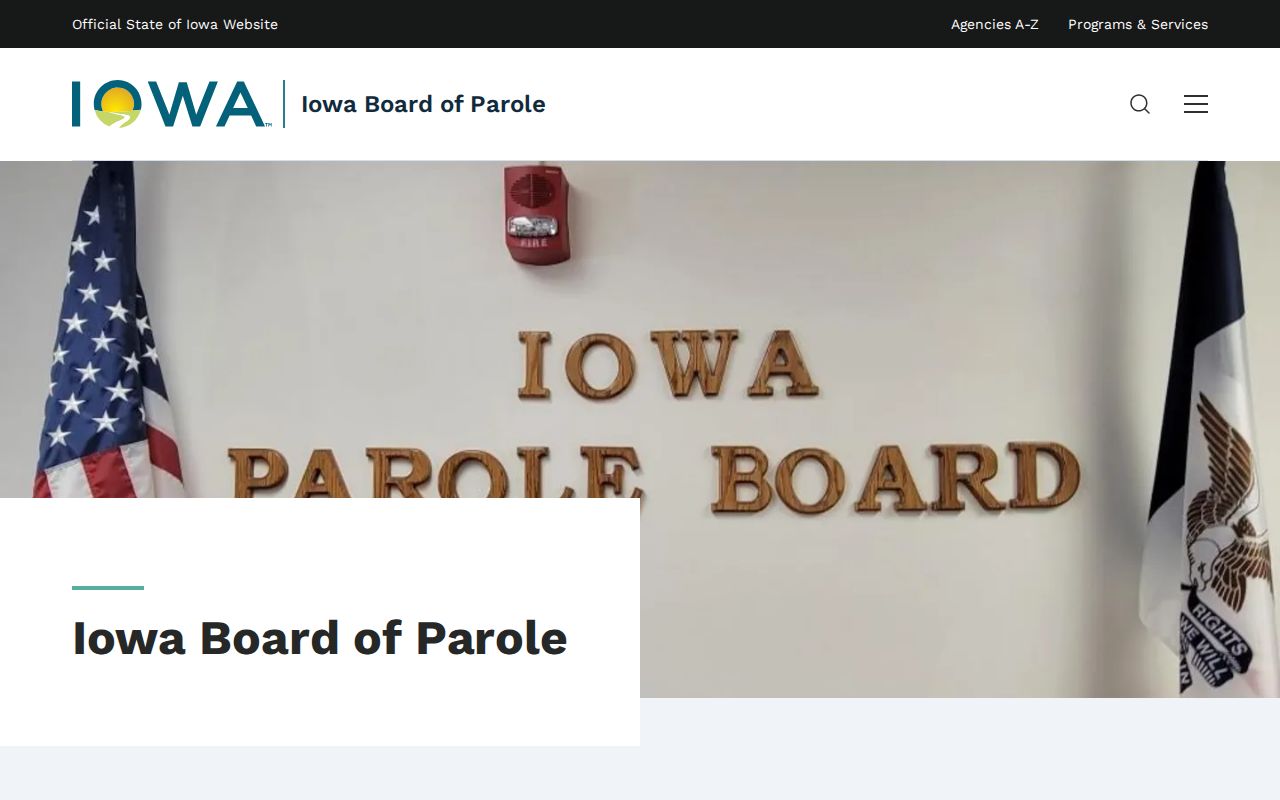 Cherokee County criminal history Iowa Board of Parole